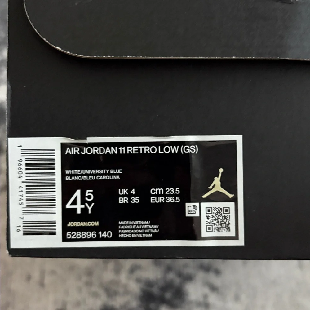 Kids Gray and White Sneakers - Picture 10 of 10